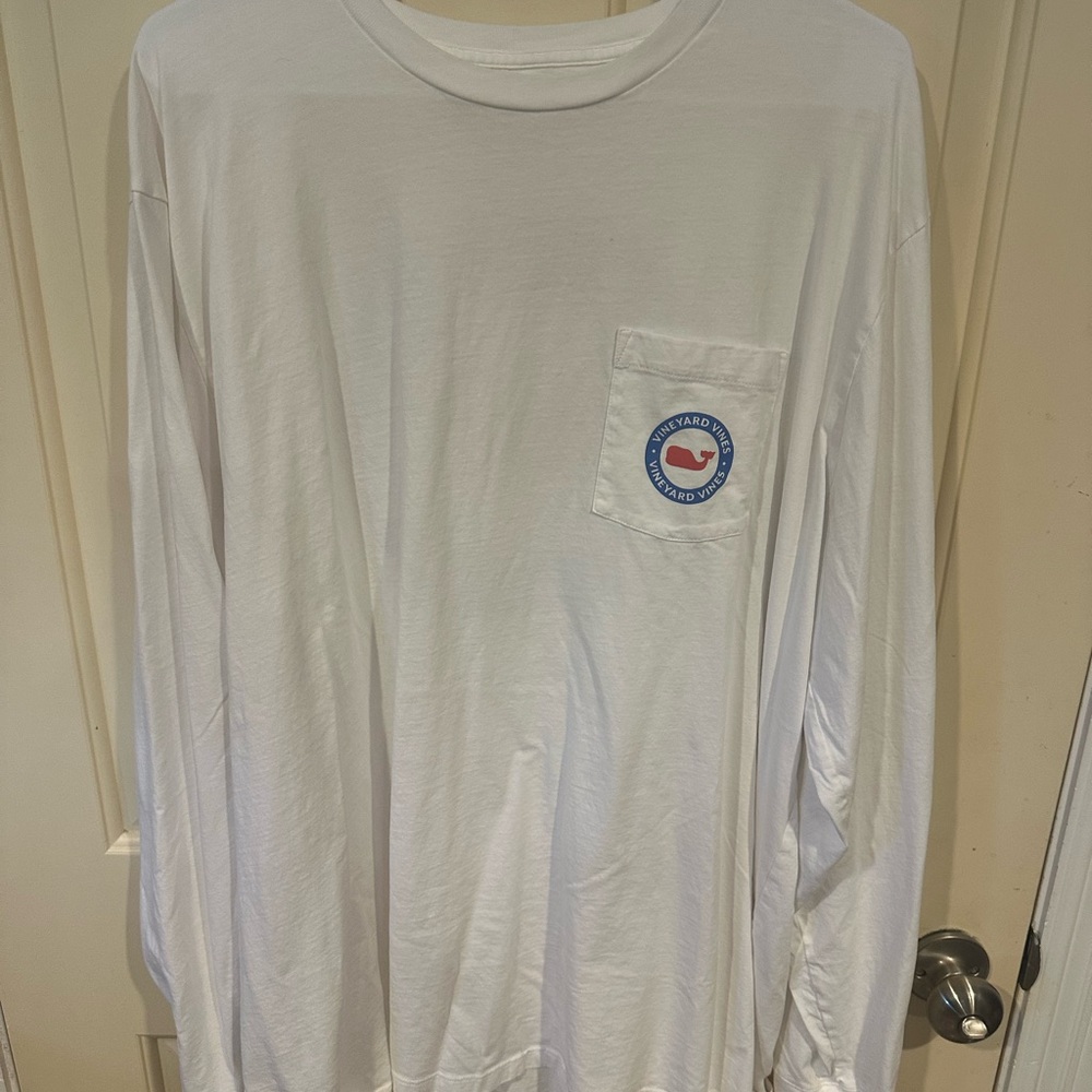 Vineyard Vines L/S Tee - Men’s XXL - White
